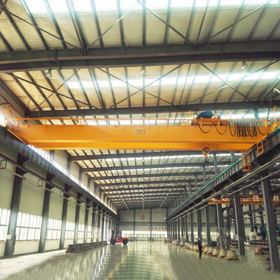 হুক টপ রানিং ইলেকট্রিক 220v/380v সহ ডাবল বিম ব্রিজ ক্রেন
